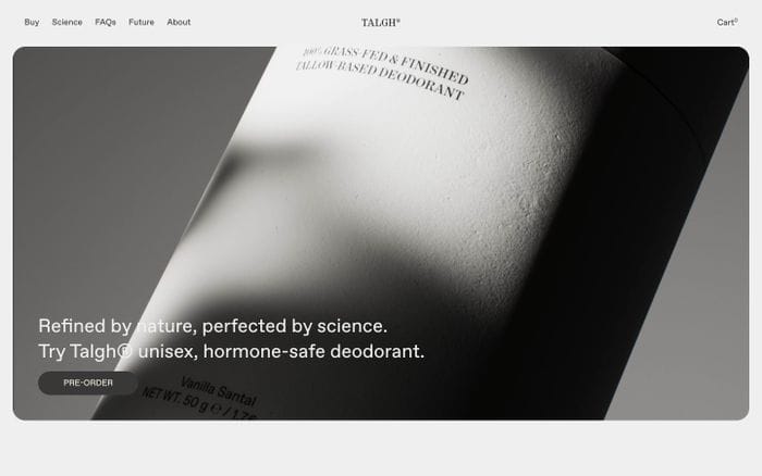 Talgh website preview