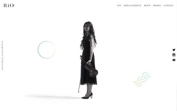 踊るバイオリニストRiO website preview