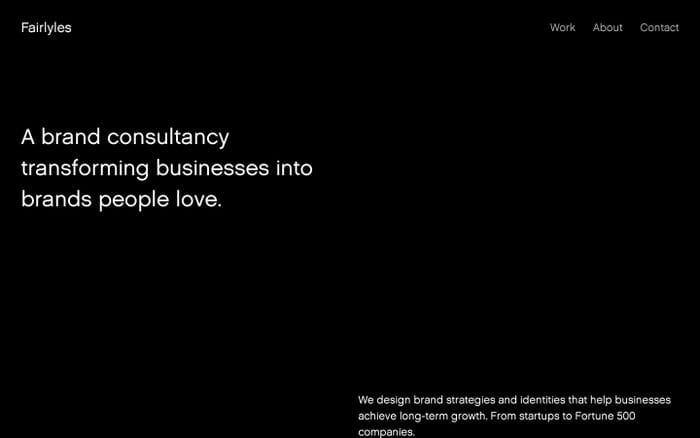 Fairlyles | Brand Consultancy and Design website preview