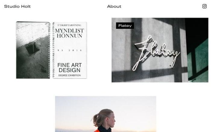 Studioholt website preview