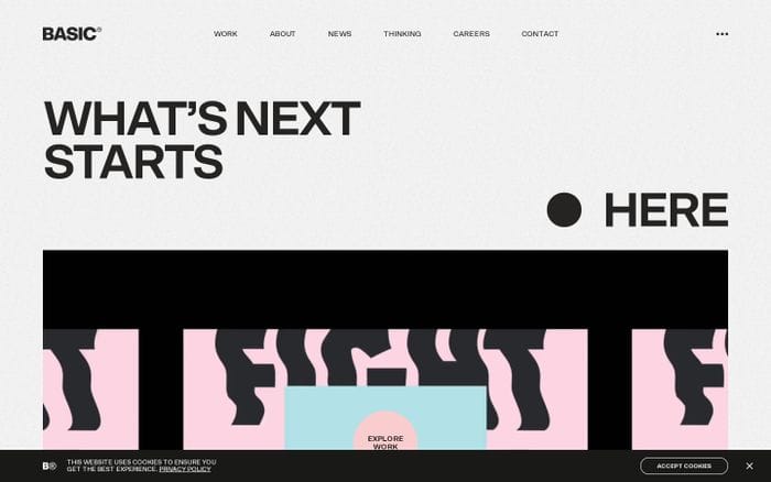 Basic agency website preview