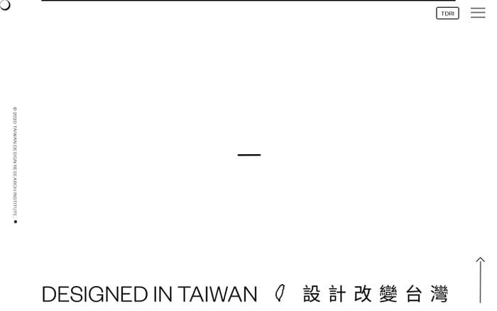 Taiwan Design Research Institut website preview