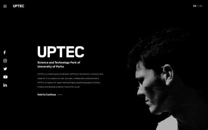 Uptec website preview