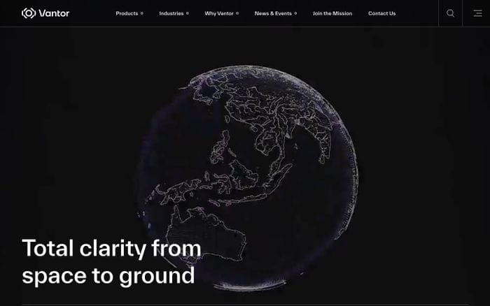 Vantor website preview