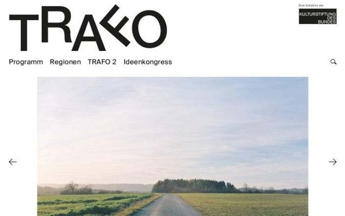 Trafo-programm website preview