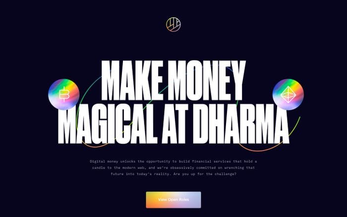 Careers at Dharma website preview