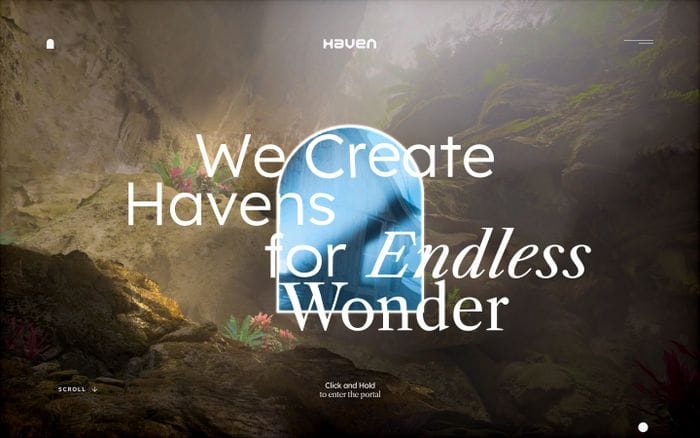 Haven Studios website preview