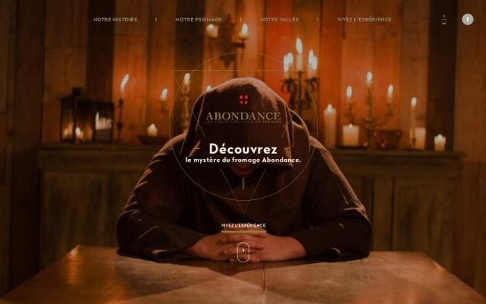 Fromageabondance website preview
