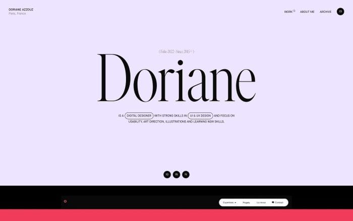Doriane Azzouz website preview