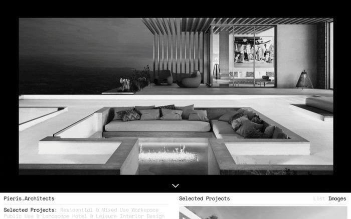 Pieris.Architects website preview