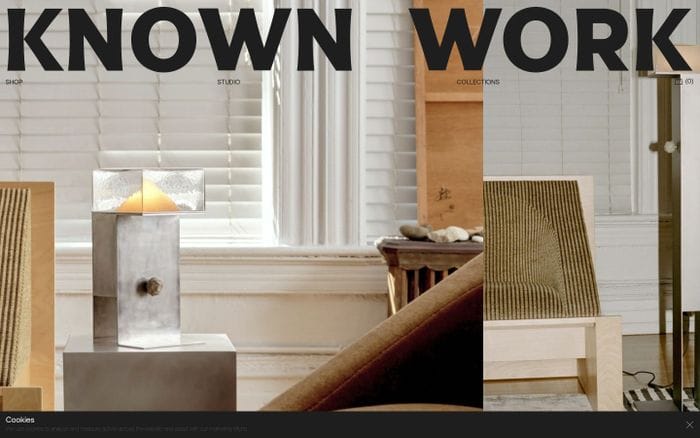 Known Work website preview