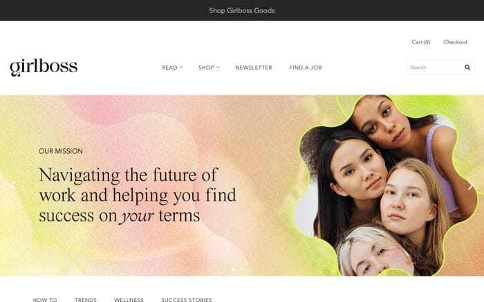 Girlboss website preview