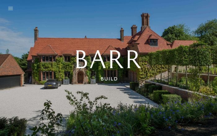Barr Build website preview