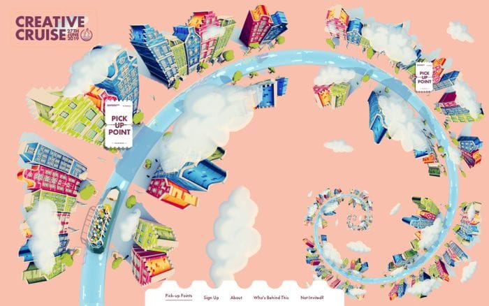 Creative Cruise website preview