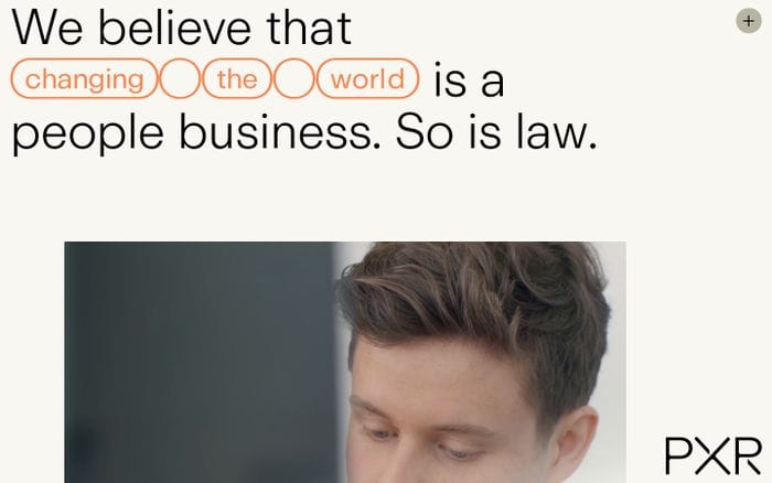 PXR Legal website preview