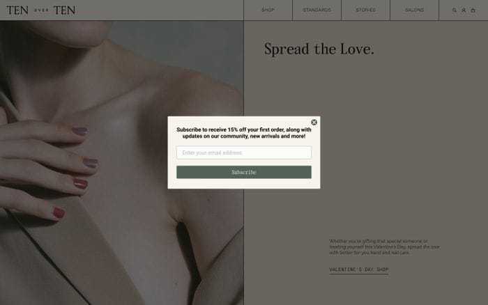 Ten over ten website preview