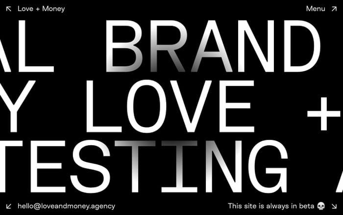  Love + Money website preview