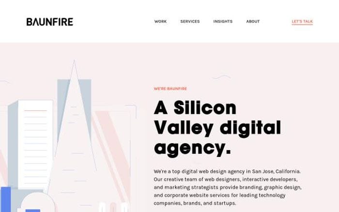 Baunfire website preview