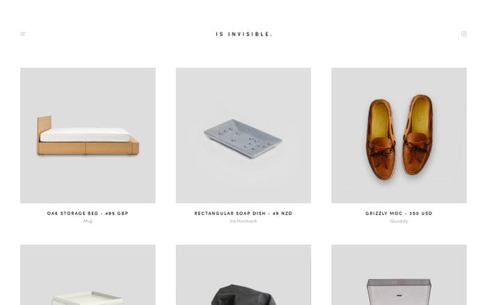 Is Invisible website preview