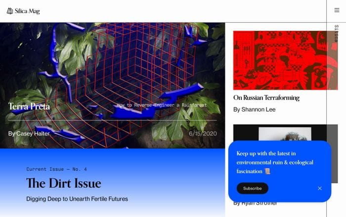 Silica Mag website preview