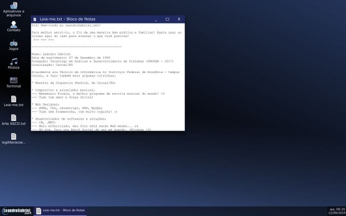 LeandroGabriel.net website preview