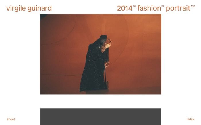 Virgile Guinard — Selected Work website preview