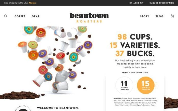 Beantownroasters website preview