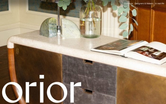 Orior Furniture website preview