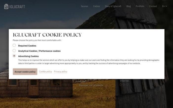 Iglucraft website preview