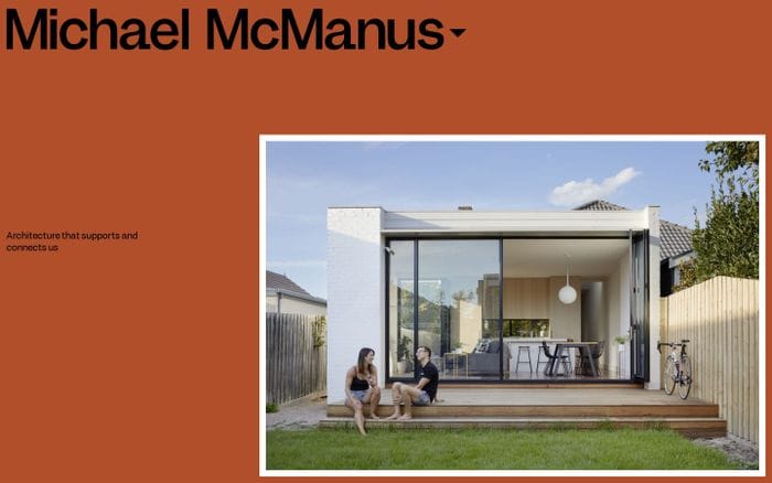 Michael McManus architects website preview