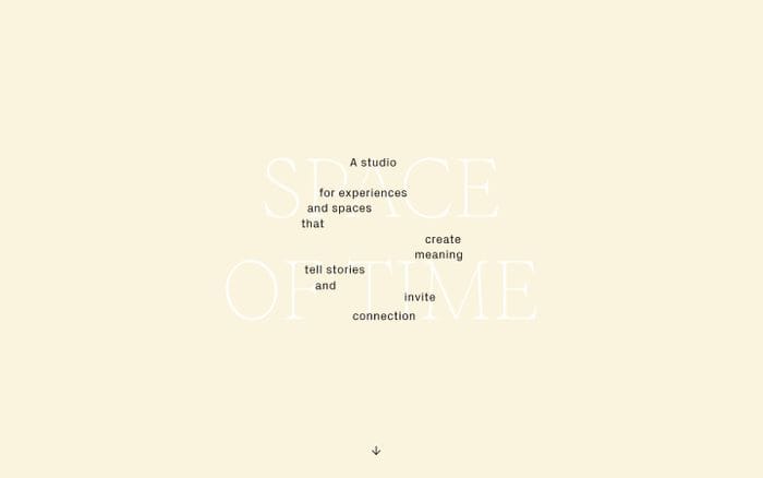 Space of Time website preview