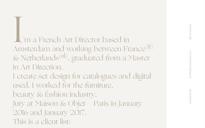 Lauriane Bueb website preview