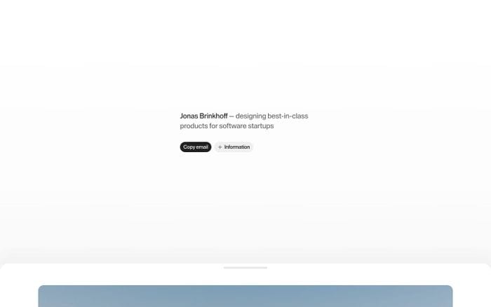 Jonas Brinkhoff website preview