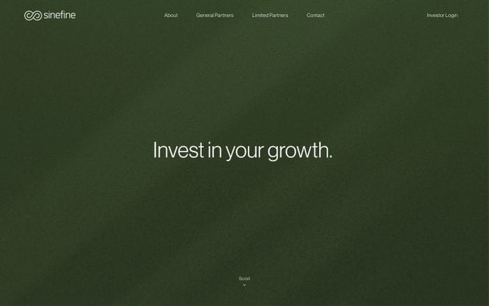 Sinefine website preview