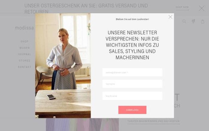 Modissa website preview