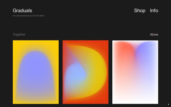Gradients daily website preview