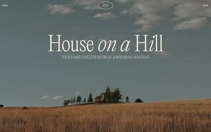 House on a Hill website preview
