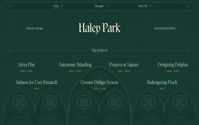Haley Park website preview