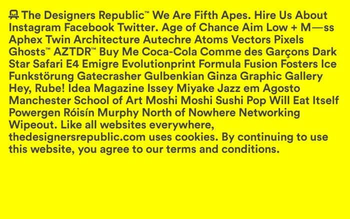 The Designers Republic website preview