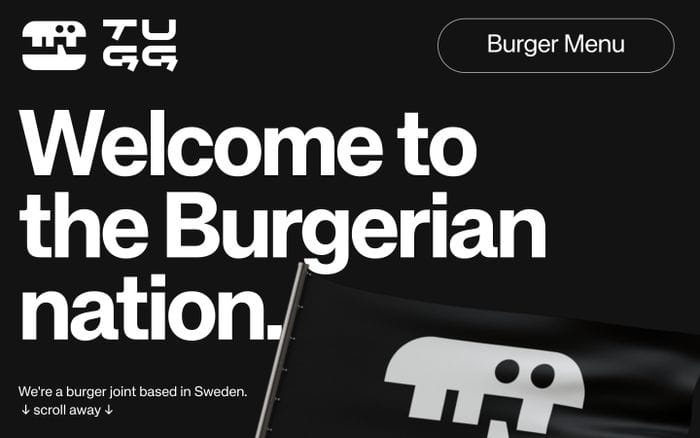 Tugg Burgers website preview