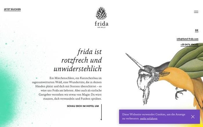 Hotel-frida website preview
