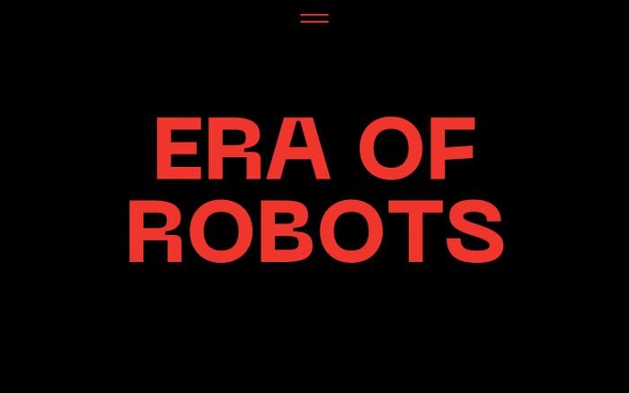 Era of Robots website preview