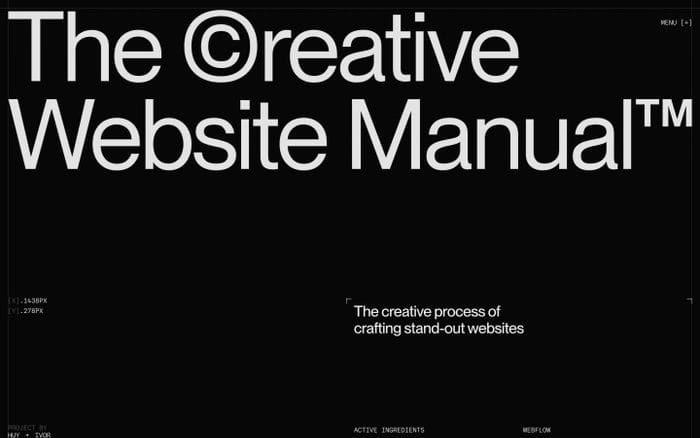 The Creative Website Manual website preview
