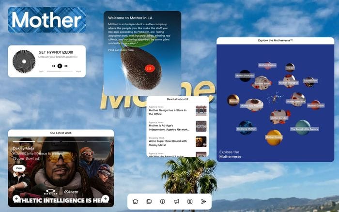 Mother Los Angeles website preview