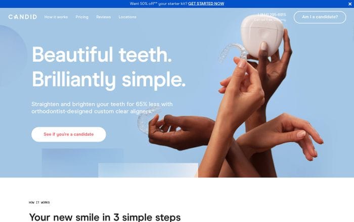 Candid Co: Clear Aligners Online That Straighten Teeth At  Candid™ website preview