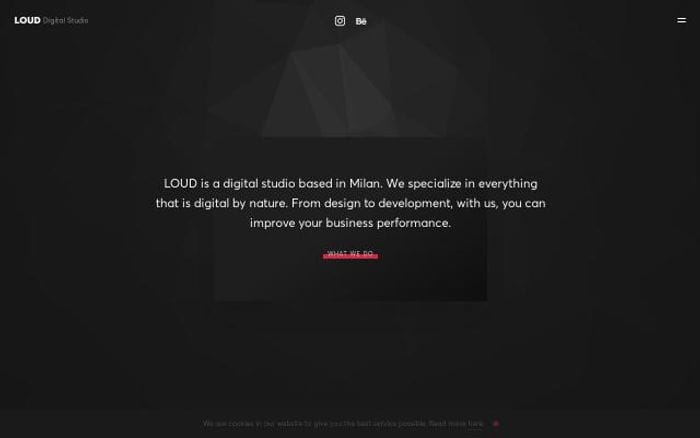 Loudsrl website preview