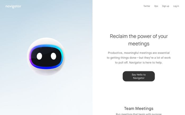 Navigator website preview