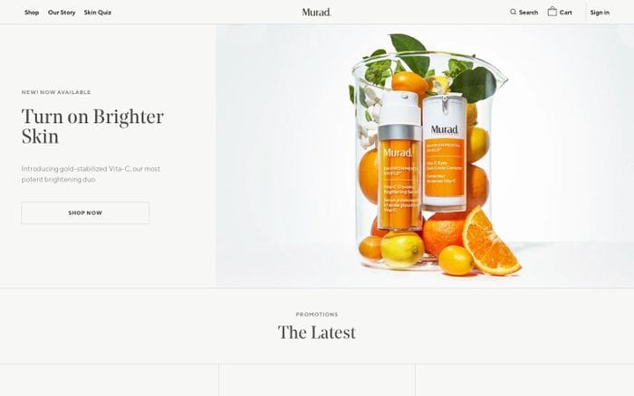 Murad website preview
