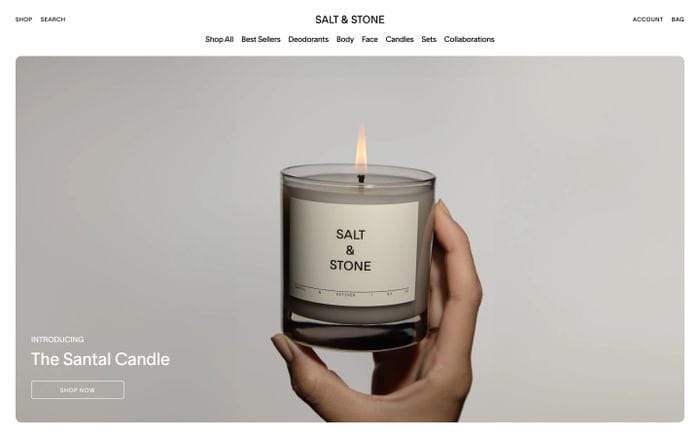 Salt & Stone website preview