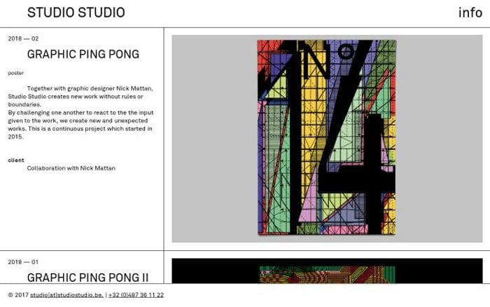 Studiostudio website preview